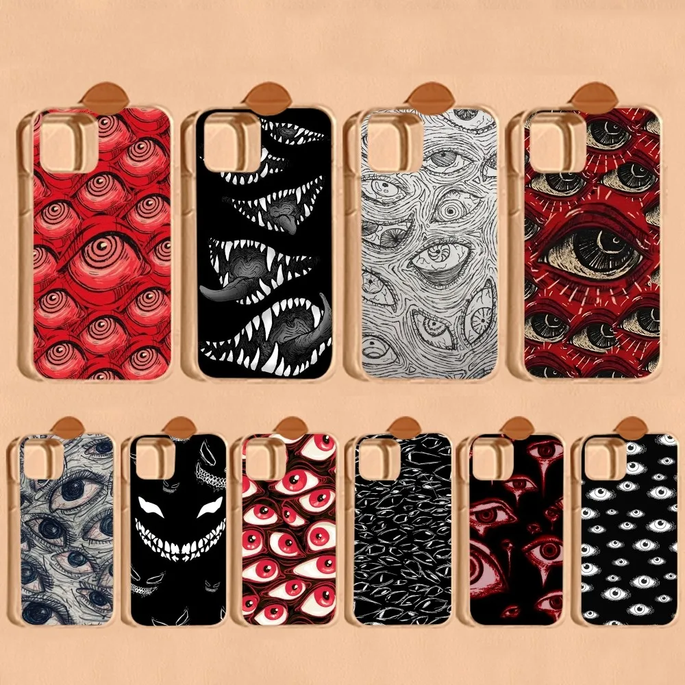 Scary Face Eyes Smiley Phone Case For iPhone 14 13 12 Mini 11 Pro XS Max X XR SE 6 7 8 Plus Soft Silicone Cover
Scary Face Eyes Smiley Phone Case For iPhone 14 13 12 Mini 11 Pro XS Max X XR SE 6 7 8 Plus Soft Silicone Cover