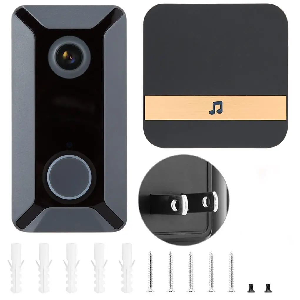 Дверной звонок V6 Wi-Fi 720P, видеокамера с облачным хранилищем, водонепроницаемая Домашняя безопасность (серый цвет, стандарт США
Дверной звонок V6 Wi-Fi 720P, видеокамера с облачным хранилищем, водонепроницаемая Домашняя безопасность (серый цвет, стандарт США