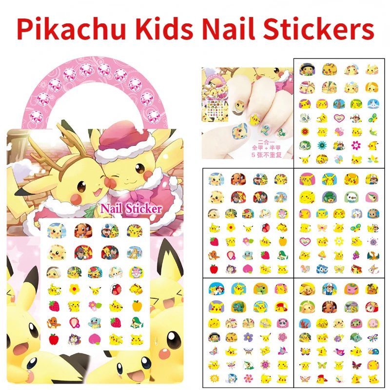 5 Piece Pokemon Japanese Anime Peripheral Kids Cartoon Pikachu Girl Nail Sticker Kids Bonus Nail Sticker Gift
5 Piece Pokemon Japanese Anime Peripheral Kids Cartoon Pikachu Girl Nail Sticker Kids Bonus Nail Sticker Gift