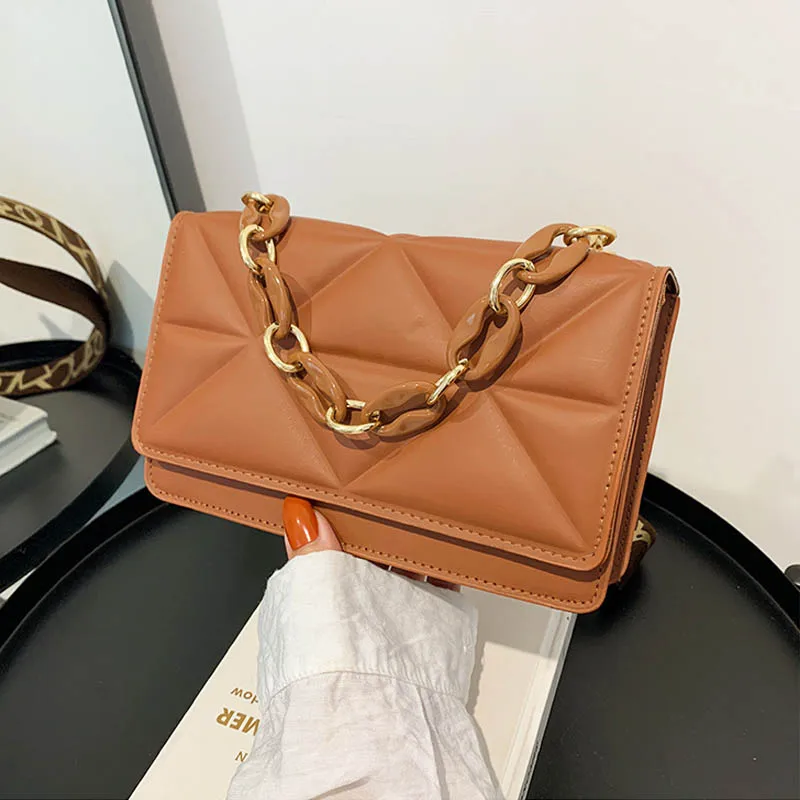 Luxury Design Handbag Purse Fashion Women Bag PU Leather Shoulder Bags Solid Color Small Crossbody Bag For Women Chain Clutches
Luxury Design Handbag Purse Fashion Women Bag PU Leather Shoulder Bags Solid Color Small Crossbody Bag For Women Chain Clutches