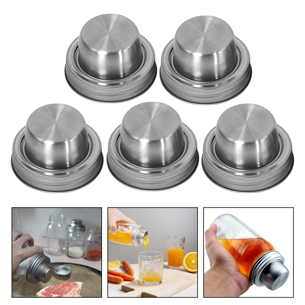 5 Pcs Flasks Shaker Lid Face Powder Sifter Baking Stainless Steel 304 Canning Jar Cap
5 Pcs Flasks Shaker Lid Face Powder Sifter Baking Stainless Steel 304 Canning Jar Cap