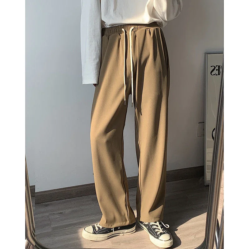 SYUHGFA Men Clothing Casual Loose Long Pants Spring Autumn 2022 New Drawstring Elastic Waist Wide Legs Trousers For Male
SYUHGFA Men Clothing Casual Loose Long Pants Spring Autumn 2022 New Drawstring Elastic Waist Wide Legs Trousers For Male