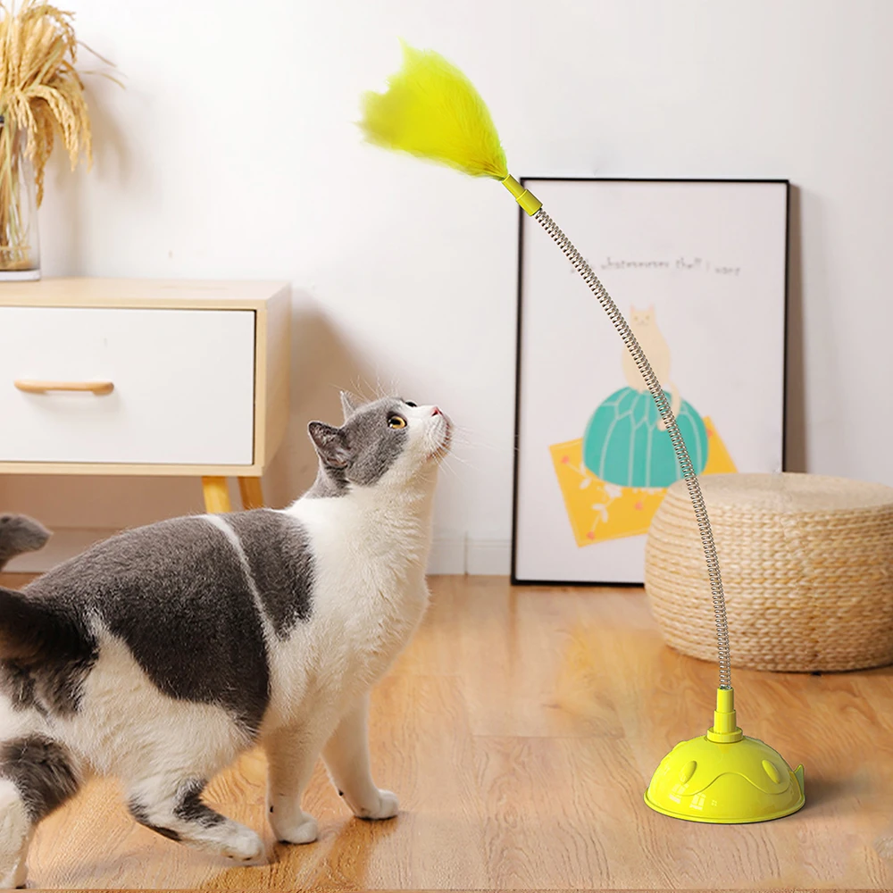 Аксессуары для кошек, смешное перо для котят, присоска на присоске 
Аксессуары для кошек, смешное перо для котят, присоска на присоске