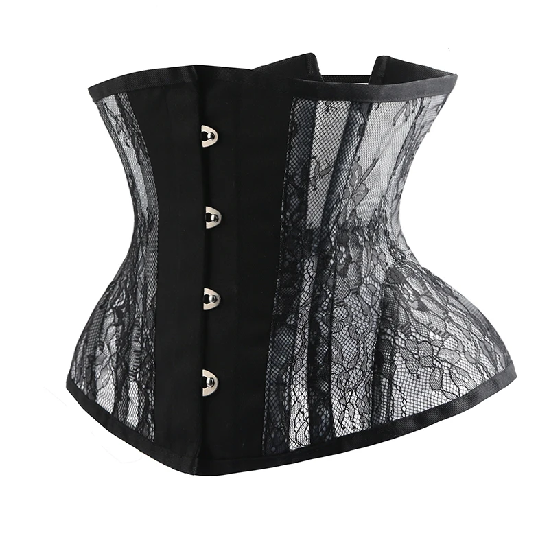 

14 Strap Bustiers Lace Women Hourglass Trainer Underbust Waist Corsets Slimming Corset Bones Steel Gothic Modeling Torso Short