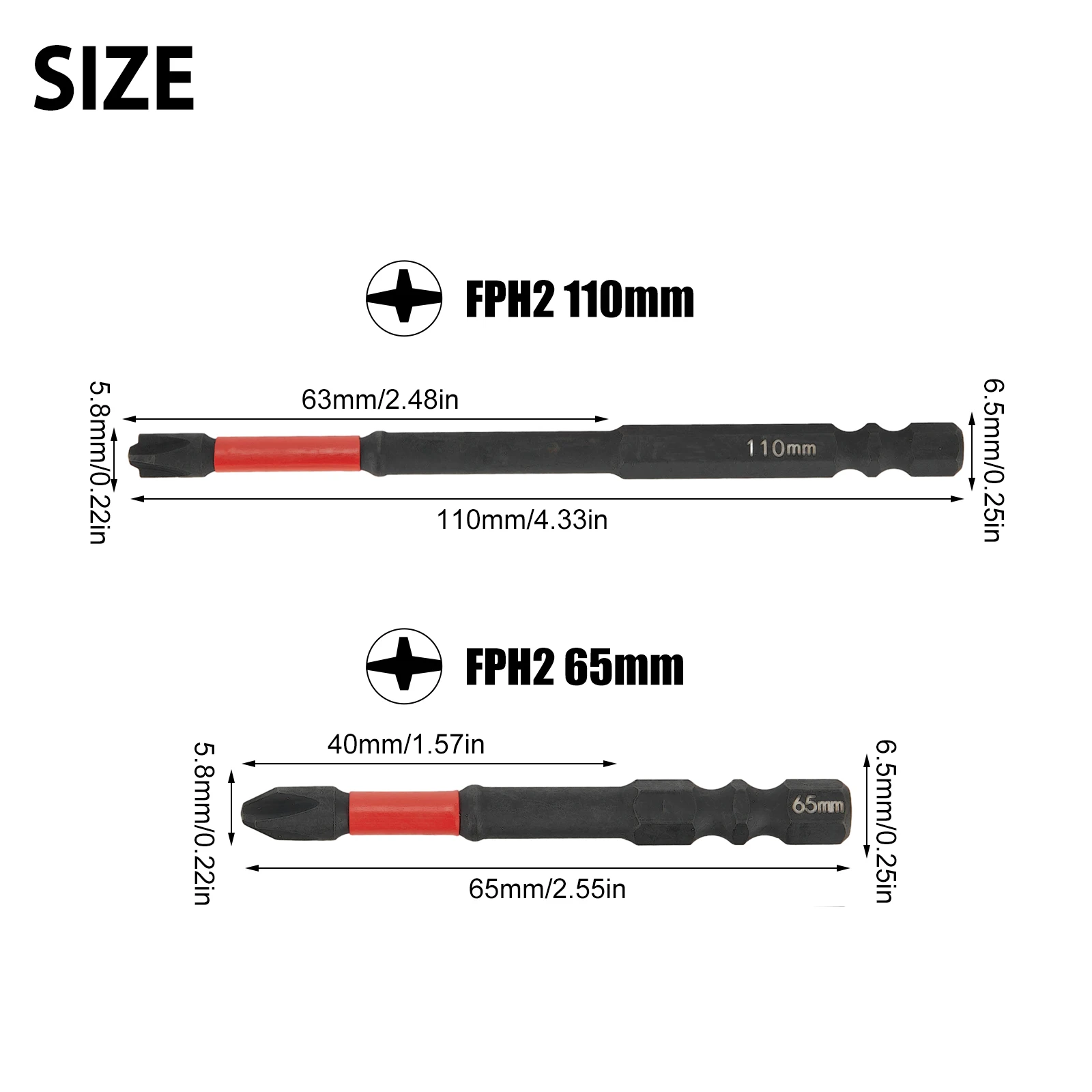 Slotted Cross Screwdriver Bits HRC63 ° Magnetic Red+Black 65mm/110mm Alloy Steel Anti Rust For Circuit Breakers
Slotted Cross Screwdriver Bits HRC63 ° Magnetic Red+Black 65mm/110mm Alloy Steel Anti Rust For Circuit Breakers