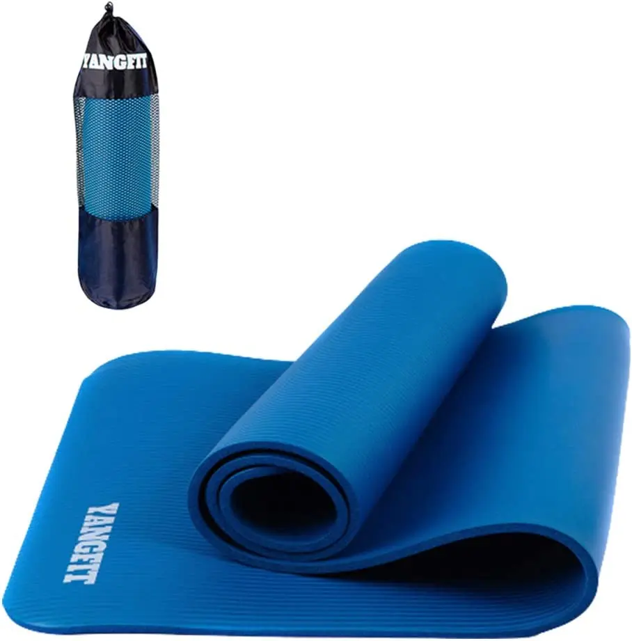 

Tapete Yoga Pilates Exercícios com Bolsa 183x61x1,0cm