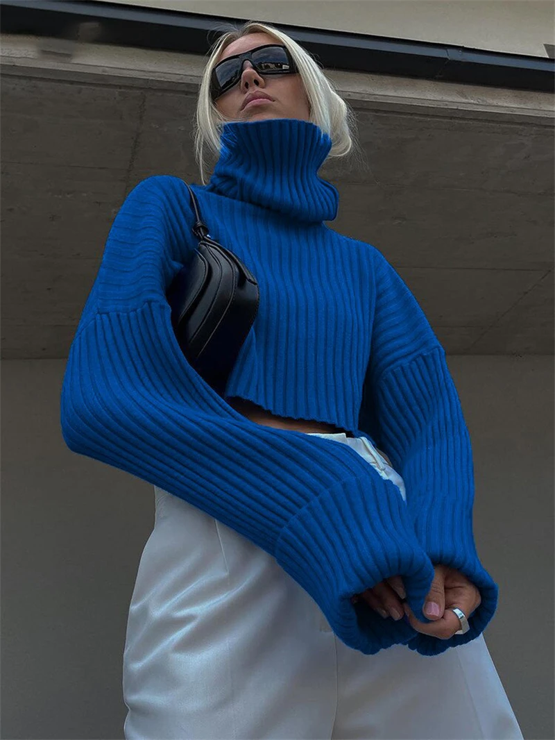 INS Oversized Sweaters for Women 2023 Spring Clothes Turtleneck Flare Sleeve Knitter Pullovers Lady Casual Loose Jumper Crop Top
INS Oversized Sweaters for Women 2023 Spring Clothes Turtleneck Flare Sleeve Knitter Pullovers Lady Casual Loose Jumper Crop Top