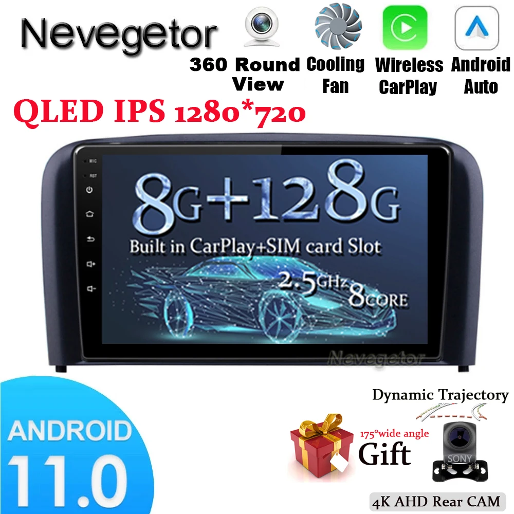 Автомагнитола на Android 11, Мультимедийный проигрыватель с GPS, RDS, DSP для Volvo S80 2004 2005 2006, Автомагнитола для CarPlay без DVD
Автомагнитола на Android 11, Мультимедийный проигрыватель с GPS, RDS, DSP для Volvo S80 2004 2005 2006, Автомагнитола для CarPlay без DVD