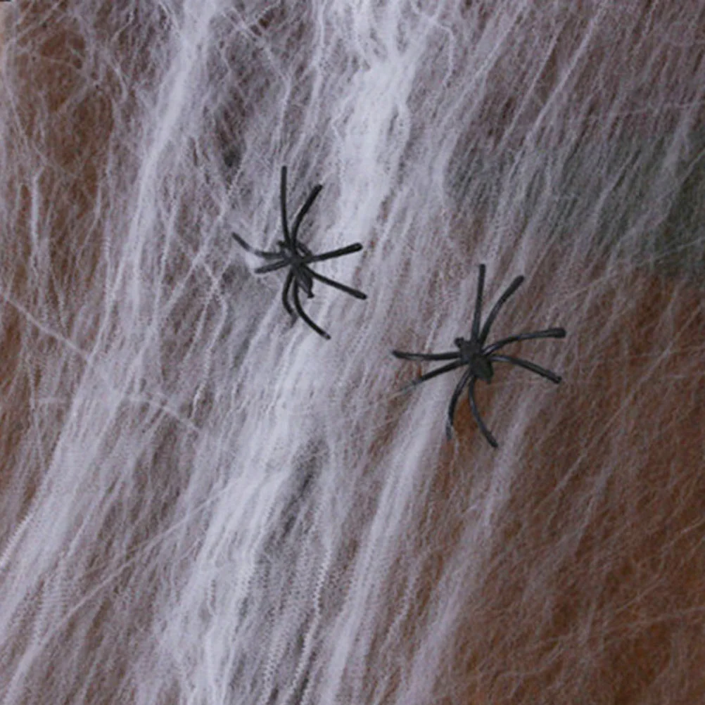 6 Packs Artificial Spiderweb Cotton Spooky Stretch Spider Web Creepy Haunted House Prop Decor for Outdoor Garden ( )
6 Packs Artificial Spiderweb Cotton Spooky Stretch Spider Web Creepy Haunted House Prop Decor for Outdoor Garden ( )