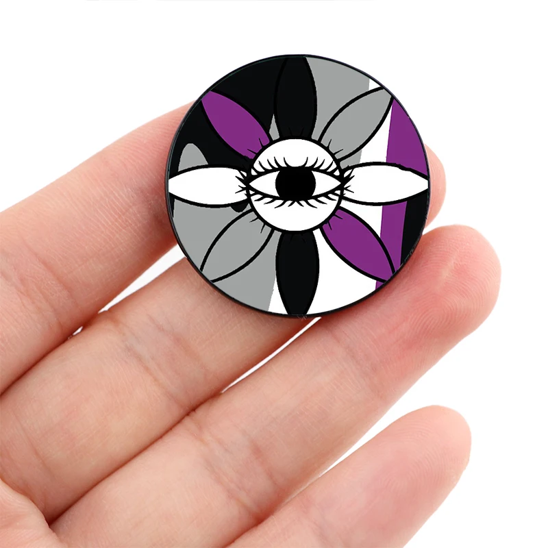 Eye Sunflower Asexual Pride Pin Custom cute Brooches Shirt Lapel teacher tote Bag backpacks Badge gift brooches pins for women
Eye Sunflower Asexual Pride Pin Custom cute Brooches Shirt Lapel teacher tote Bag backpacks Badge gift brooches pins for women