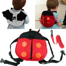 1Pc Child Kid Backpack Toddler Belt Ladybug Baby Kid Toddler Keeper Walking Safety Harness Anti-Lost Backpack Leash Strap Bag