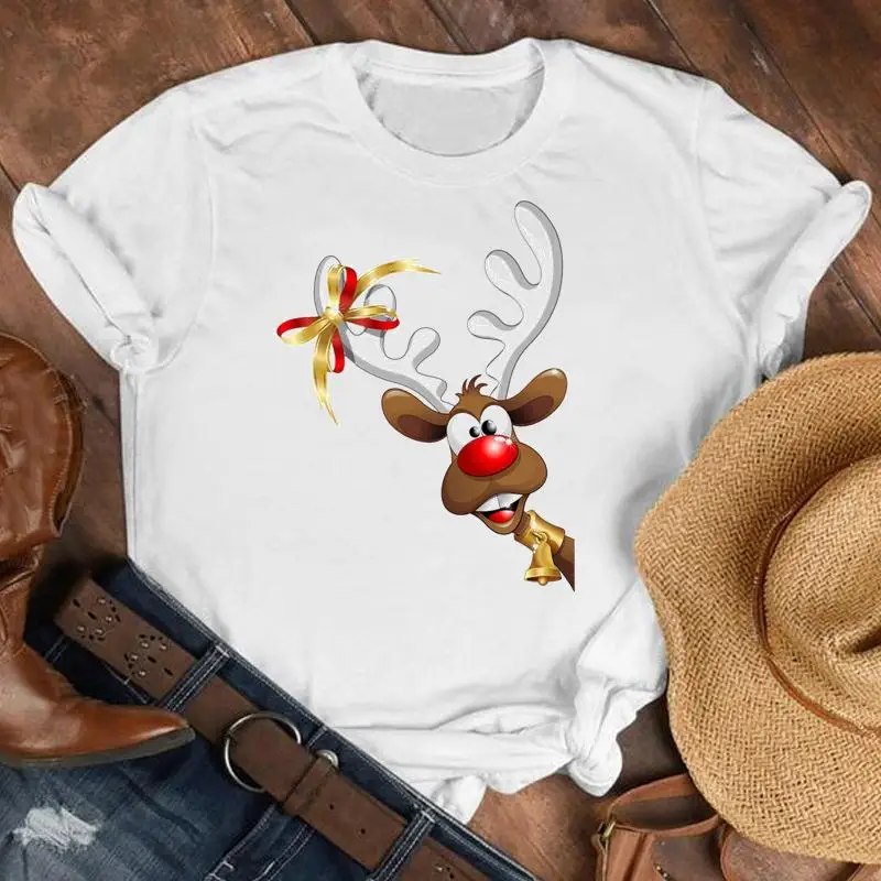 Women Fashion Deer Merry Christmas Animal Cute Holiday Winter Tshirt Nice Top Graphic Pretty Shirt T Tee New Year T-shirt
Women Fashion Deer Merry Christmas Animal Cute Holiday Winter Tshirt Nice Top Graphic Pretty Shirt T Tee New Year T-shirt