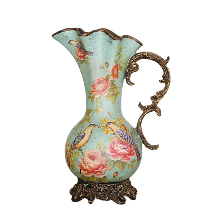 Retro Ceramic Large Vase Living Room Flower Arrangement and Flowerpot Home Decoration Dining Table European Creative Floor
Retro Ceramic Large Vase Living Room Flower Arrangement and Flowerpot Home Decoration Dining Table European Creative Floor