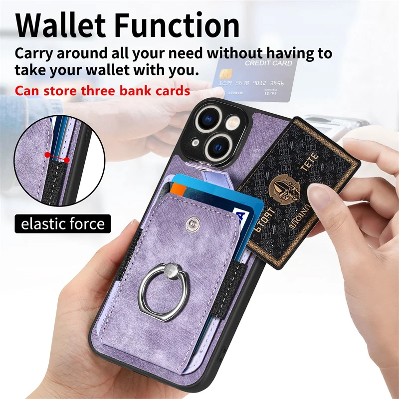 2 in 1 Leather Wallet Case With Ring Holder for iPhone 11 12 13 14 Pro Max Mini XR XS 8 7 6s 6 Plus SE 2020 Cover
2 in 1 Leather Wallet Case With Ring Holder for iPhone 11 12 13 14 Pro Max Mini XR XS 8 7 6s 6 Plus SE 2020 Cover