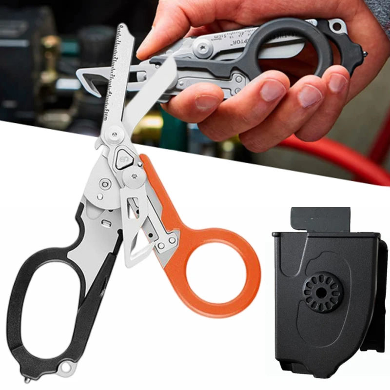 Multifunction Scissors Leatherman Raptors First Aid Expert Tactical Folding Scissors Outdoor Survival Tool Combination Gadget
Multifunction Scissors Leatherman Raptors First Aid Expert Tactical Folding Scissors Outdoor Survival Tool Combination Gadget