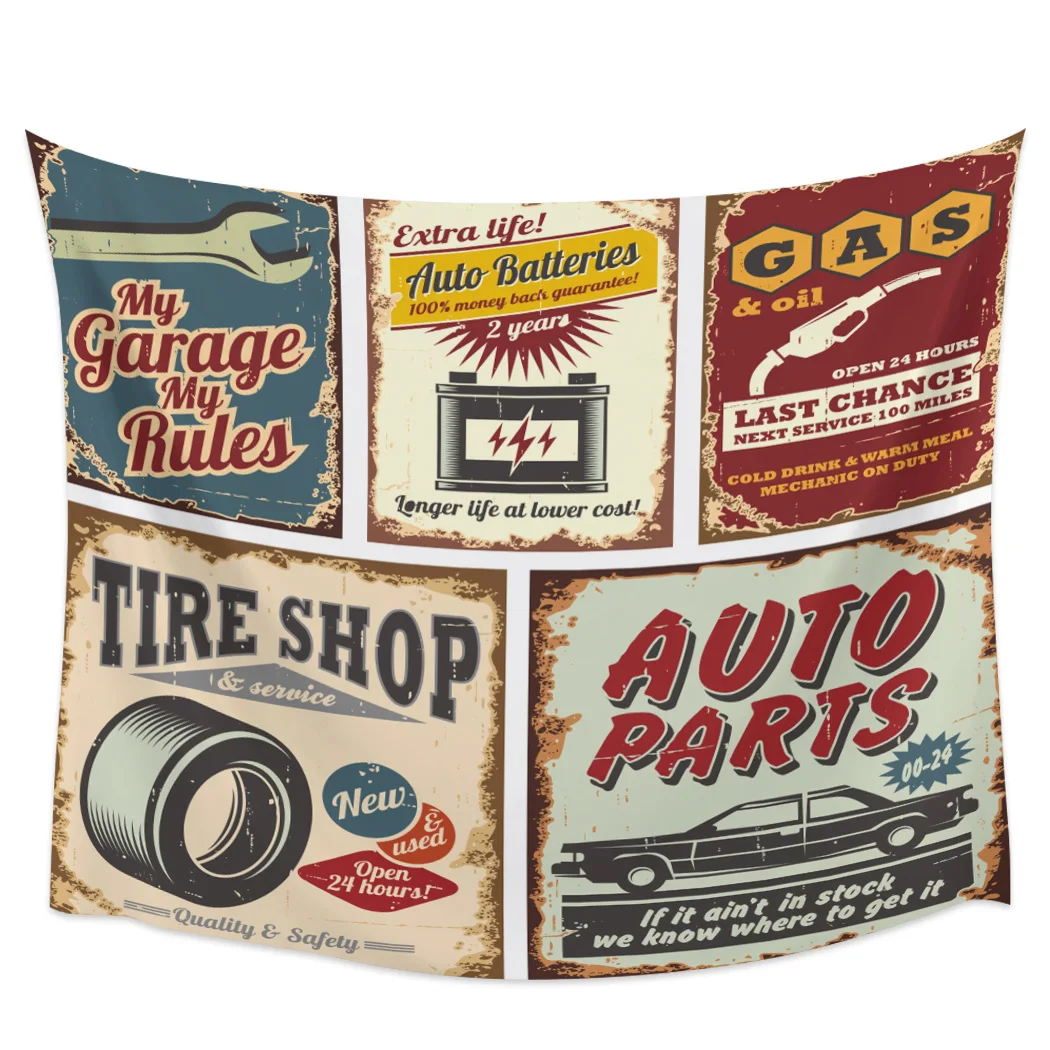 Retro Poster Design Car Tool Blackout Curtains Table Runner Bathroom Set Blanket Tapestry
Retro Poster Design Car Tool Blackout Curtains Table Runner Bathroom Set Blanket Tapestry