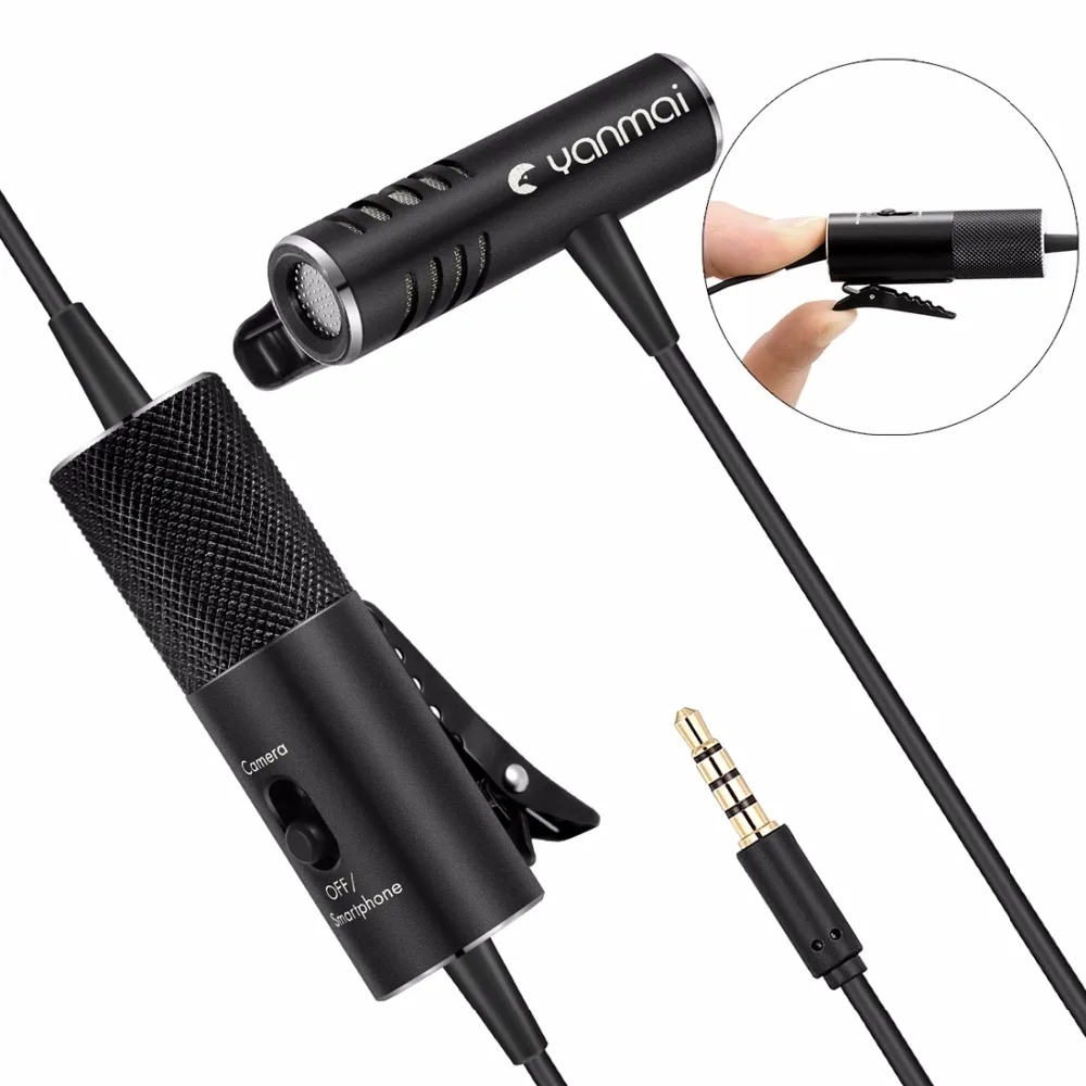 Yanmai Clip-On Lavalier Condenser Microphone Studio Mic System for Home Wireless Microphones Audio Music Pc Mobile Phones
Yanmai Clip-On Lavalier Condenser Microphone Studio Mic System for Home Wireless Microphones Audio Music Pc Mobile Phones