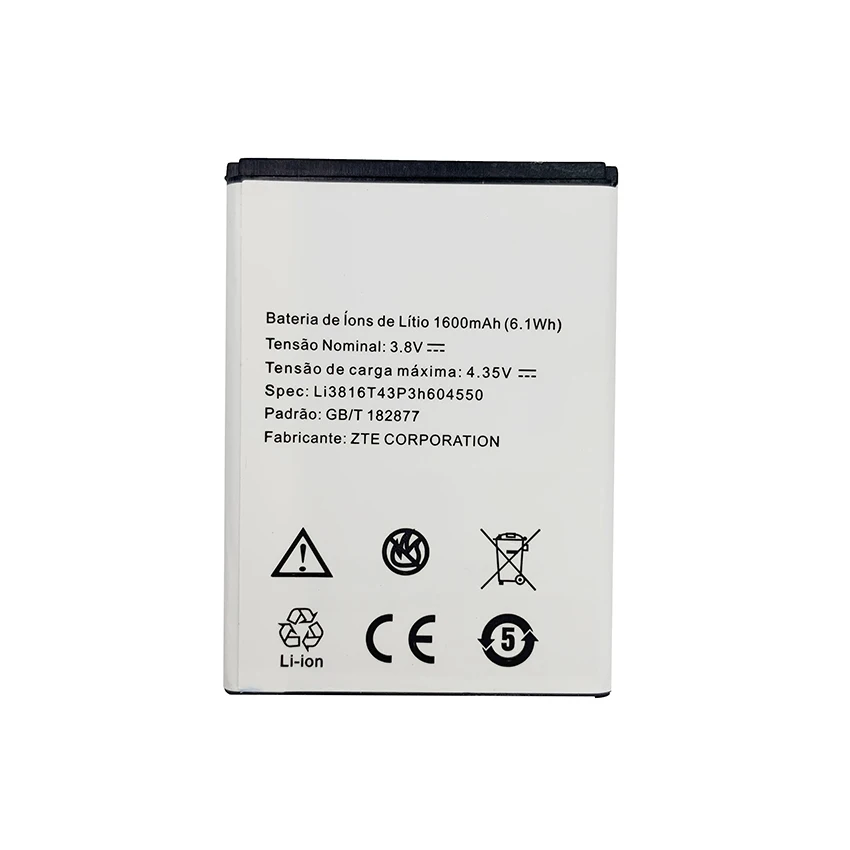 100% Original 1600mAh LI3816T43P3H604550 Battery For ZTE Blade A410 A110 A112 Replacement Batteries Bateria
100% Original 1600mAh LI3816T43P3H604550 Battery For ZTE Blade A410 A110 A112 Replacement Batteries Bateria
