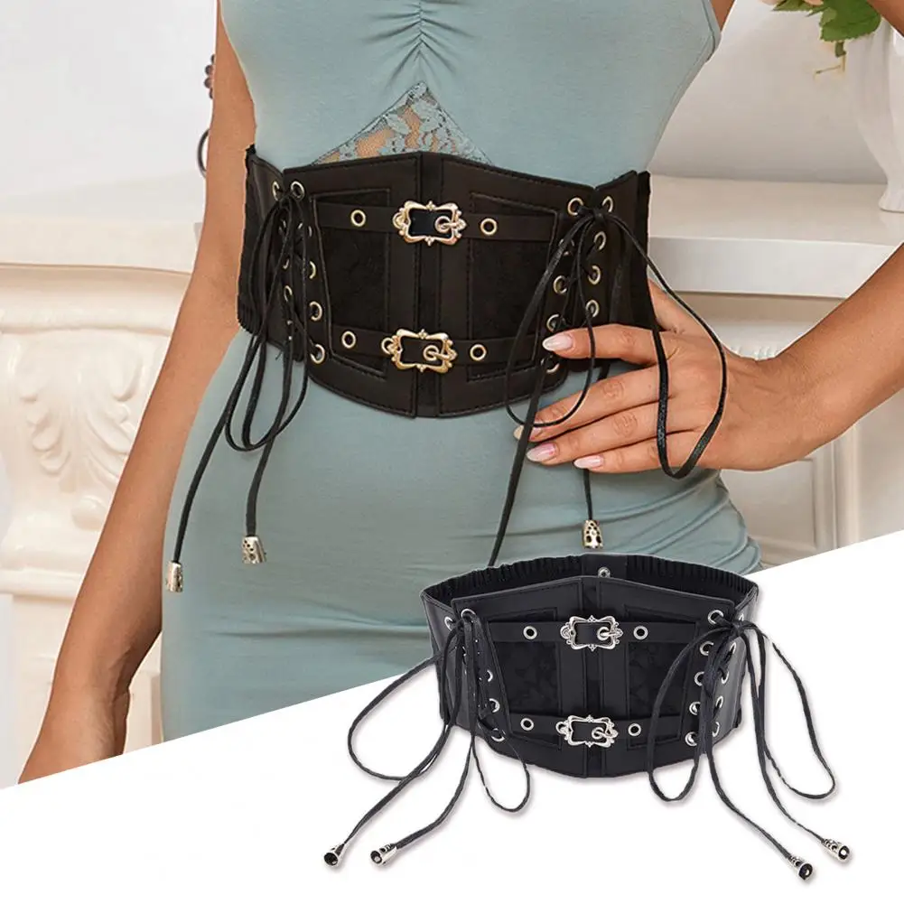 Creative Waist Belt Wide Metal Buckle Lady Bustier Decorative Elastic Lady Bustier
Creative Waist Belt Wide Metal Buckle Lady Bustier Decorative Elastic Lady Bustier
