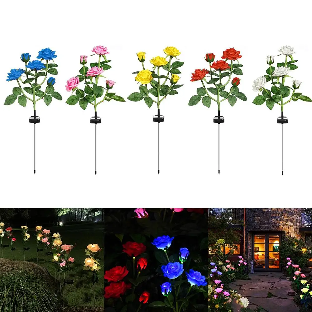7/5/4/3 heads LED Solar Simulation Rose Flower Light Home Decorative Flower Garden Decoration Lawn Waterproof Landscape Lamp
7/5/4/3 heads LED Solar Simulation Rose Flower Light Home Decorative Flower Garden Decoration Lawn Waterproof Landscape Lamp