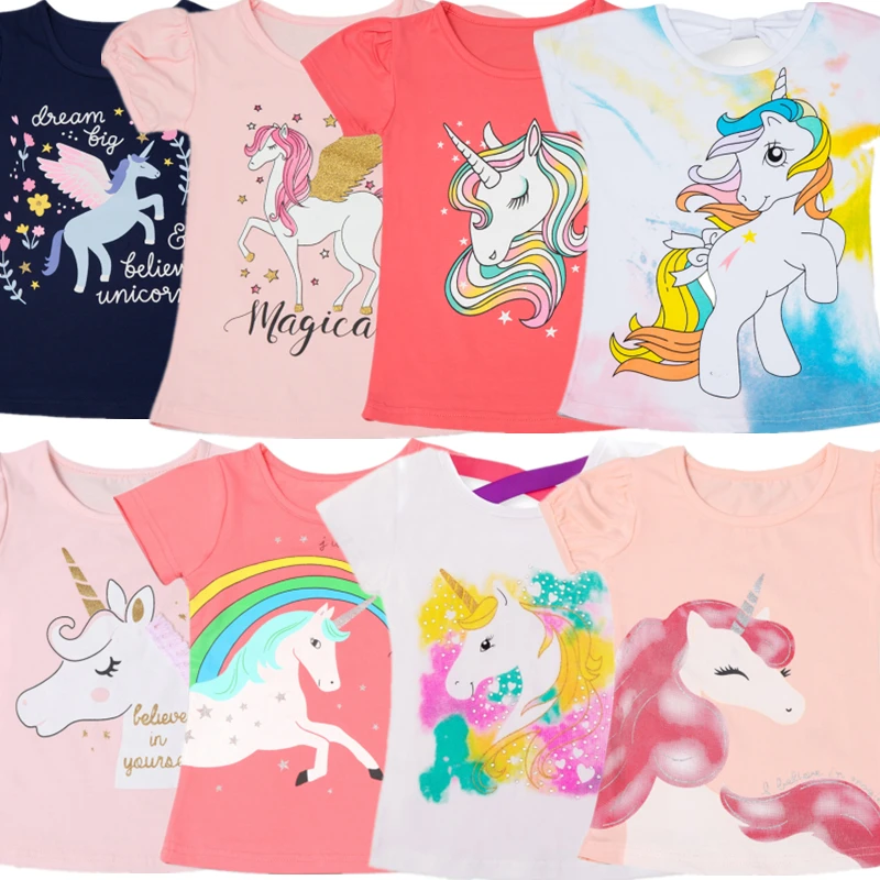 2022 Kids Girl T-shirt Girls Cartoon Tops Cute Unicorn Cotton Tees Summer Clothes Toddler Fashion T Shirts Children Top Costume
2022 Kids Girl T-shirt Girls Cartoon Tops Cute Unicorn Cotton Tees Summer Clothes Toddler Fashion T Shirts Children Top Costume