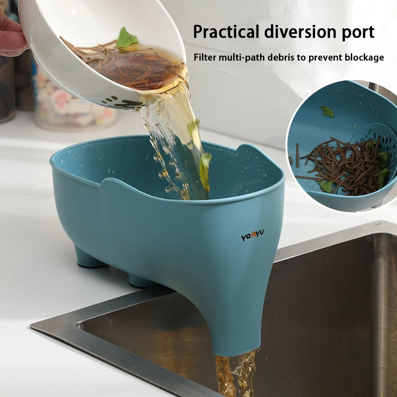 Sink Strainer Elephant Sculpt Leftover Drain Basket Soup Garbage Filter Anti Skid Fruit Vegetable Drainer Kitchen Accessories
Sink Strainer Elephant Sculpt Leftover Drain Basket Soup Garbage Filter Anti Skid Fruit Vegetable Drainer Kitchen Accessories