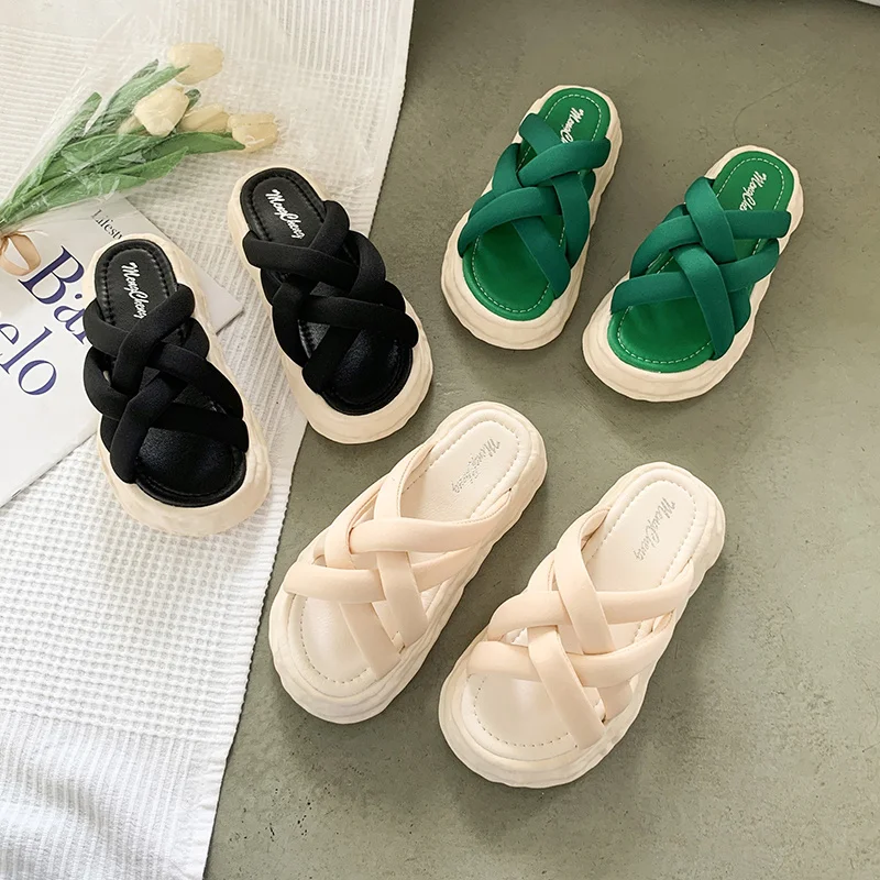 Sneaker Shoes Woman's Slippers Med Shale Female Beach Slides Platform 2022 Sabot Flat Rome Rubber PU Beach Shoes Slippers Flat S
Sneaker Shoes Woman's Slippers Med Shale Female Beach Slides Platform 2022 Sabot Flat Rome Rubber PU Beach Shoes Slippers Flat S