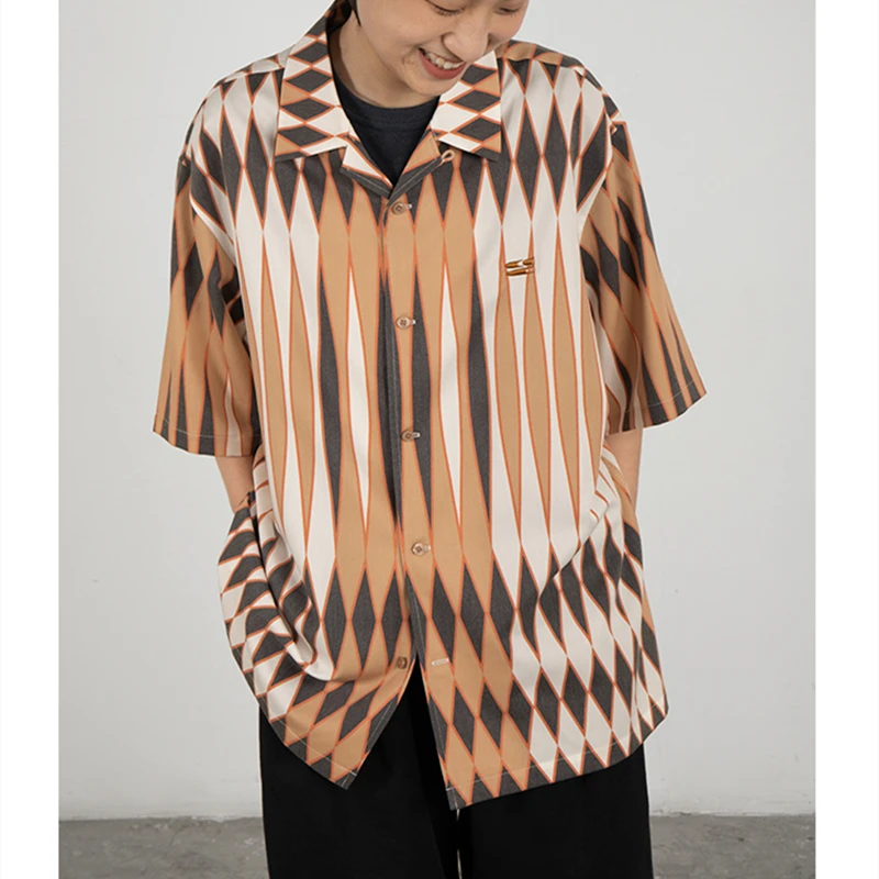 Harajuku High Street Brand Contrast Color Creative Plaid Mens Shirts New Hip Hop Blouse Womens Tops Loose Summer Beach Hawaiian
Harajuku High Street Brand Contrast Color Creative Plaid Mens Shirts New Hip Hop Blouse Womens Tops Loose Summer Beach Hawaiian