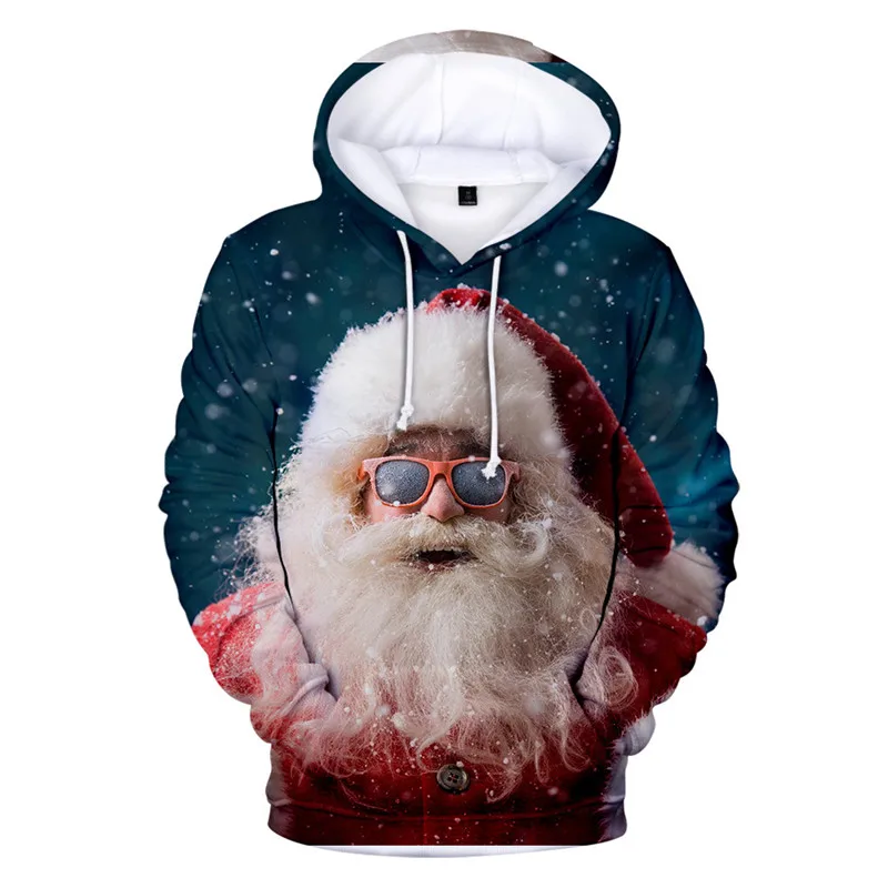 Santa Claus Unisex Men Women Novelty Ugly Christmas Sweater Christmas Snowman 3D Printing Hooded Sweater Warm Sweater
Santa Claus Unisex Men Women Novelty Ugly Christmas Sweater Christmas Snowman 3D Printing Hooded Sweater Warm Sweater