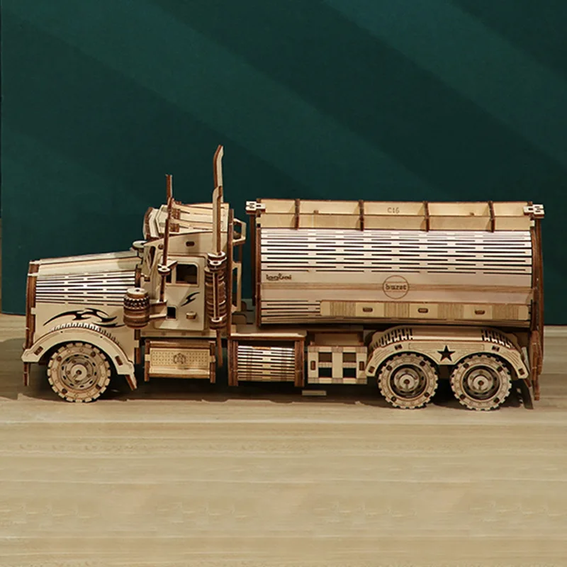 Jigsaw oil tank truck money tank high difficulty DIY truck 3D wooden three-dimensional jigsaw puzzle toy
Jigsaw oil tank truck money tank high difficulty DIY truck 3D wooden three-dimensional jigsaw puzzle toy