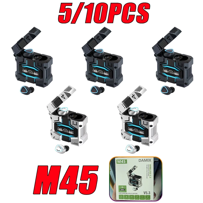 10Pcs M45 TWS Bluetooth Headphones Earphone Wiireless Headset 2023 Women Men Smart Stereo Gaming Earbuds V5.3 Hifi Sports PK M25
10Pcs M45 TWS Bluetooth Headphones Earphone Wiireless Headset 2023 Women Men Smart Stereo Gaming Earbuds V5.3 Hifi Sports PK M25