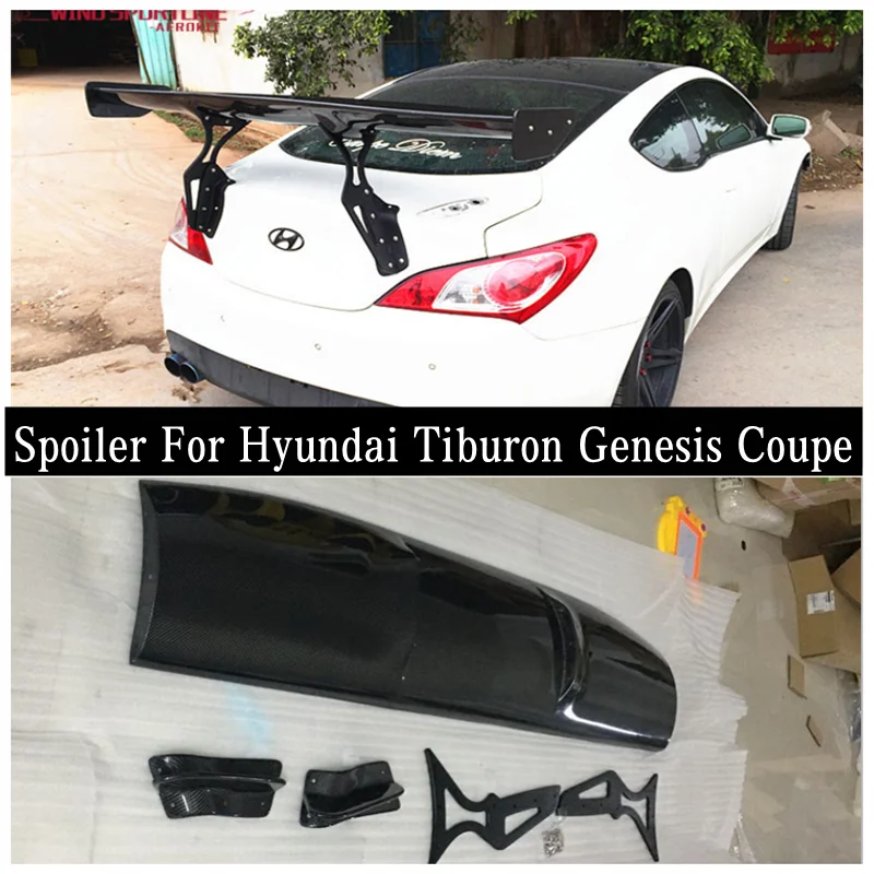 For Hyundai Tiburon Genesis Coupe 2008-2015 High Quality Real Carbon Fiber Car Rear Wing Trunk Lip Spoiler (GT Style)
For Hyundai Tiburon Genesis Coupe 2008-2015 High Quality Real Carbon Fiber Car Rear Wing Trunk Lip Spoiler (GT Style)