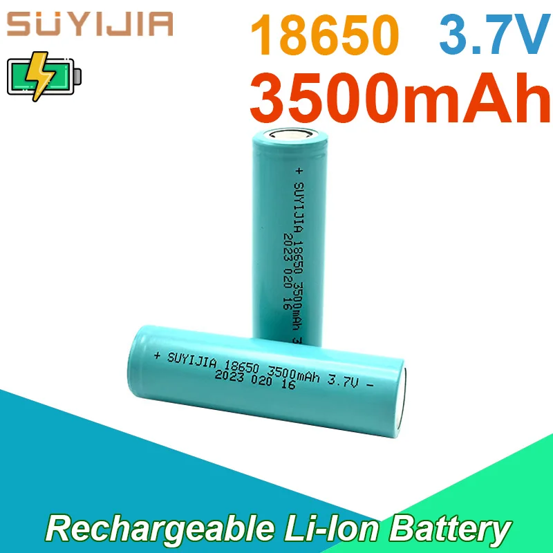 100% orignal SUYIJIA bateria 18650 3.7V 3500mAh High Capacity Rechargeable Flashlight Battery for Head Lamp with 4.2V 1A Charger
100% orignal SUYIJIA bateria 18650 3.7V 3500mAh High Capacity Rechargeable Flashlight Battery for Head Lamp with 4.2V 1A Charger