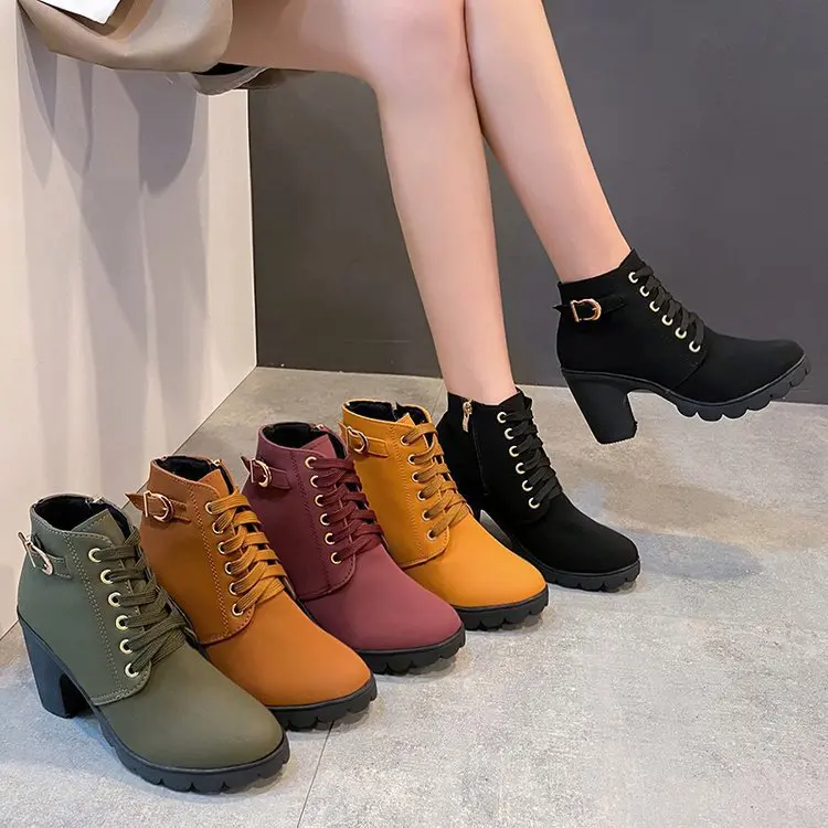 Shoes Women New Fashion Thick Sole Ankle Boots Daily Comfortable Waterproof Plus Size Female Platform Boots Botas De Mujer
Shoes Women New Fashion Thick Sole Ankle Boots Daily Comfortable Waterproof Plus Size Female Platform Boots Botas De Mujer