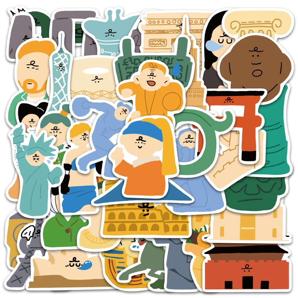 10/40PCS Cute Art Painting World Travel City Landscape Stickers Cultural Relics Decal Phone Laptop Guitar Scrapbook Kids Sticker 
10/40PCS Cute Art Painting World Travel City Landscape Stickers Cultural Relics Decal Phone Laptop Guitar Scrapbook Kids Sticker