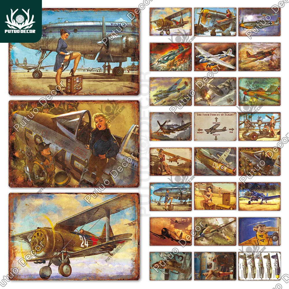 Putuo Decor The Plane Vintage Tin Sign Metal Sign Decorative Plaque Wall Decor Man Cave Room Home Club Plate
Putuo Decor The Plane Vintage Tin Sign Metal Sign Decorative Plaque Wall Decor Man Cave Room Home Club Plate