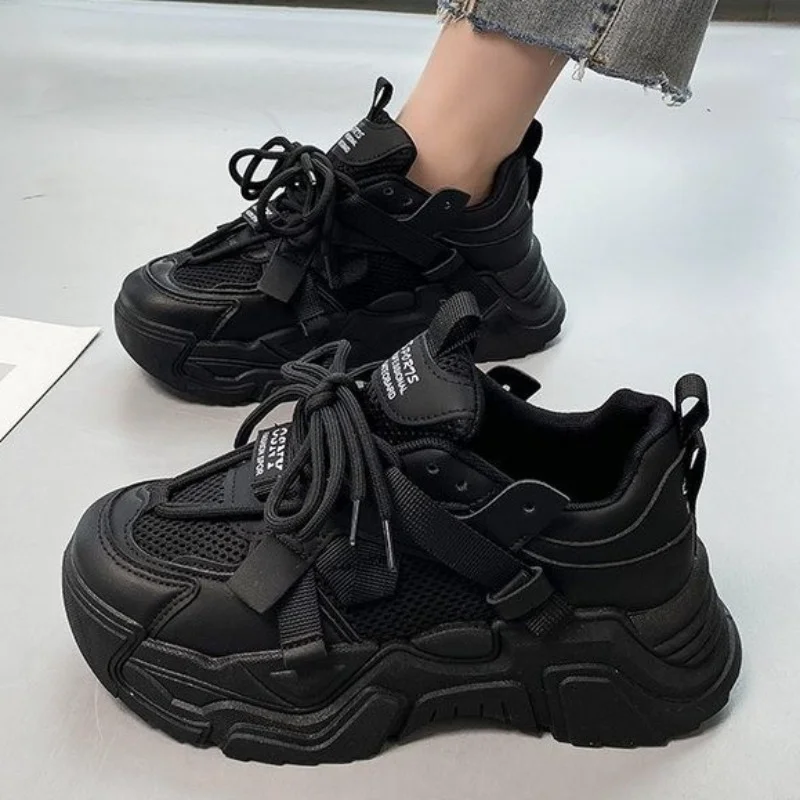 Women's Platform Chunky Sneakers 2023 New Lace Up Breathable Mesh Running Shoes for Women Fashion Durable Ladies Tennis Shoes
Women's Platform Chunky Sneakers 2023 New Lace Up Breathable Mesh Running Shoes for Women Fashion Durable Ladies Tennis Shoes