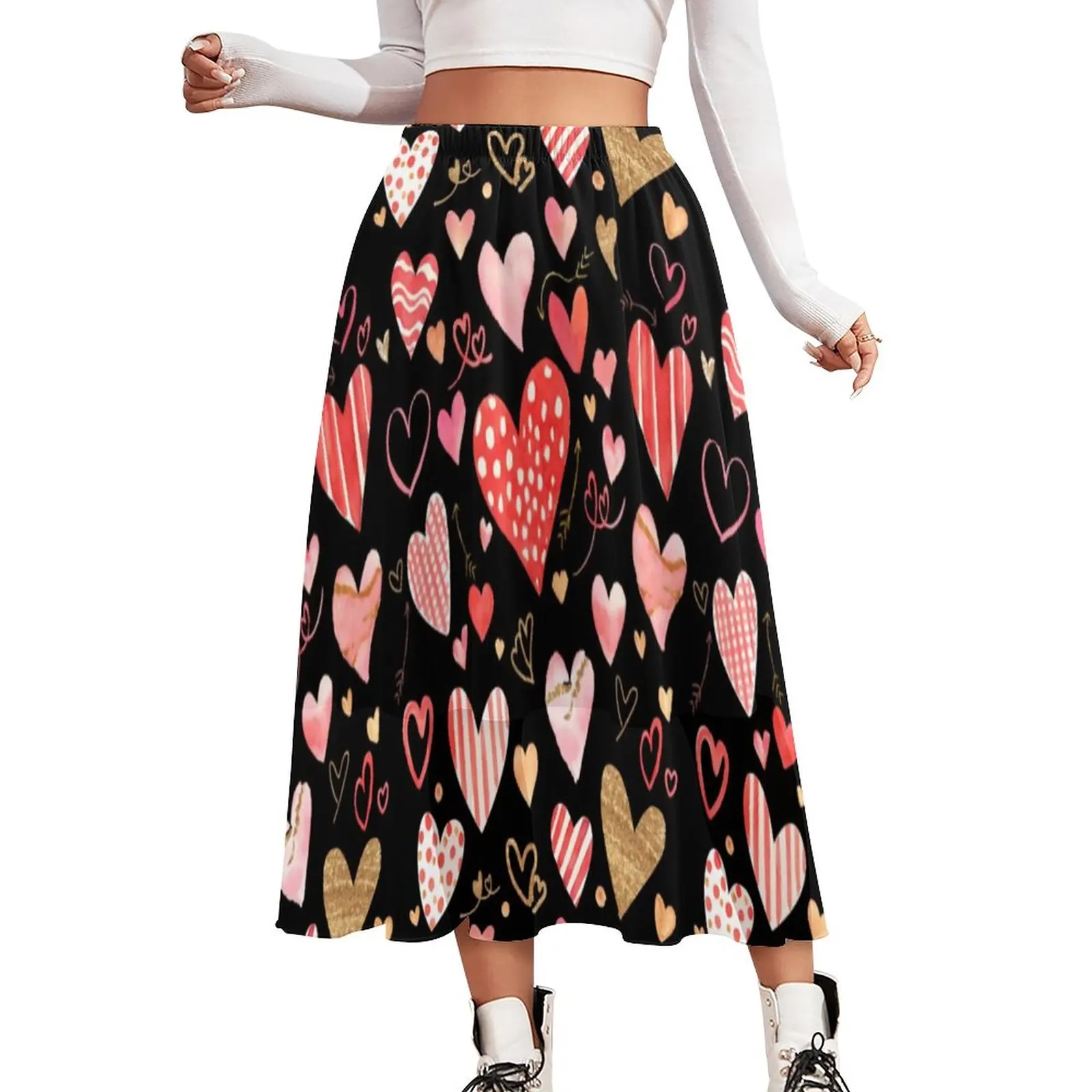 Abstract Heart Print Skirt Valentines Day Street Fashion Long Skirts Modern Boho Skirt Female Print Oversize Bottoms
Abstract Heart Print Skirt Valentines Day Street Fashion Long Skirts Modern Boho Skirt Female Print Oversize Bottoms