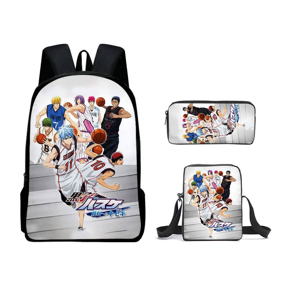 Модные школьные ранцы Kuroko's с 3D принтом, рюкзак для ноутбука, Наклонная Сумка на плечо, чехол-карандаш для учеников, 3 шт./компл.
Модные школьные ранцы Kuroko's с 3D принтом, рюкзак для ноутбука, Наклонная Сумка на плечо, чехол-карандаш для учеников, 3 шт./компл.