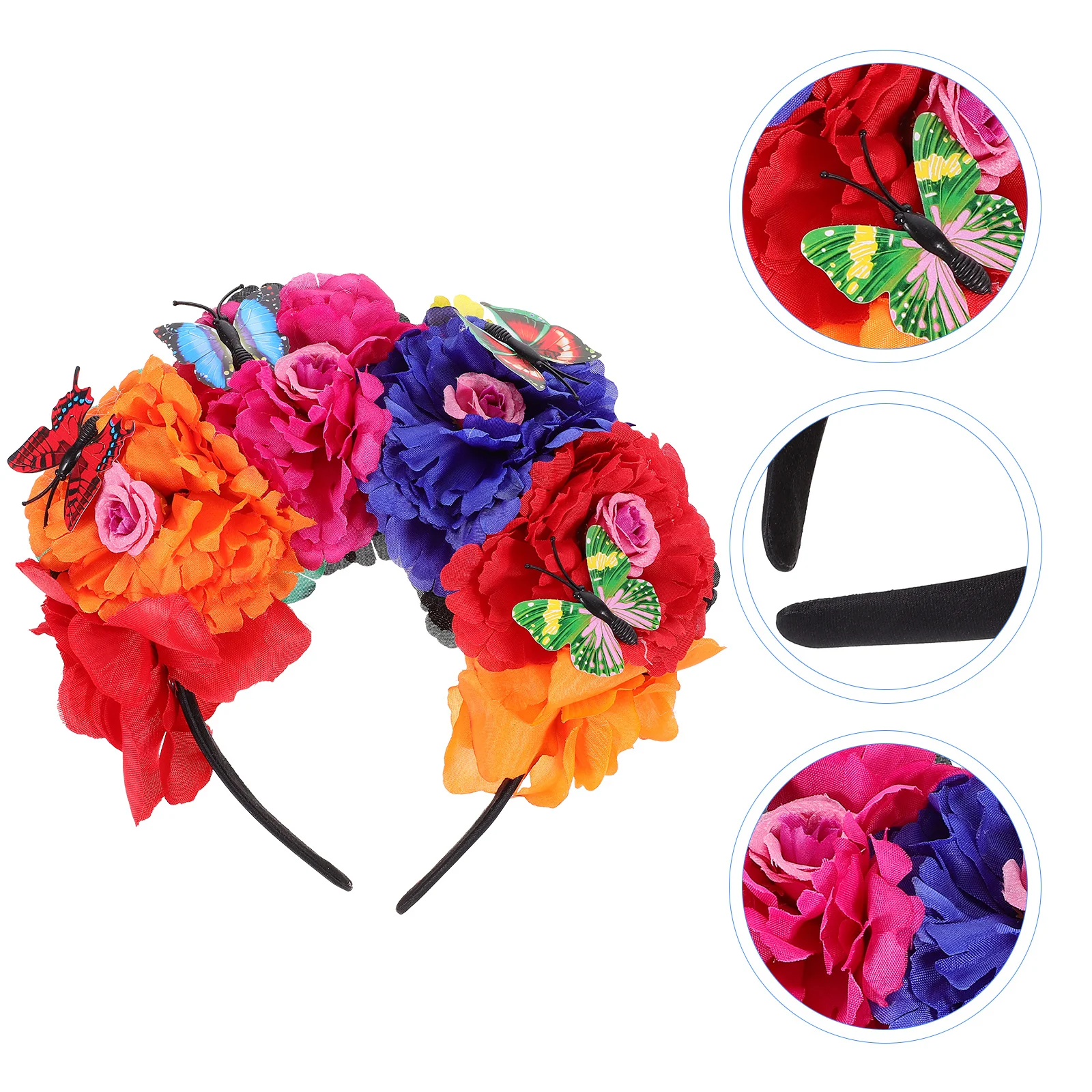 Party Decorative Headpiece Flower Headband Bride Headpieces Wedding Garland Headdress
Party Decorative Headpiece Flower Headband Bride Headpieces Wedding Garland Headdress
