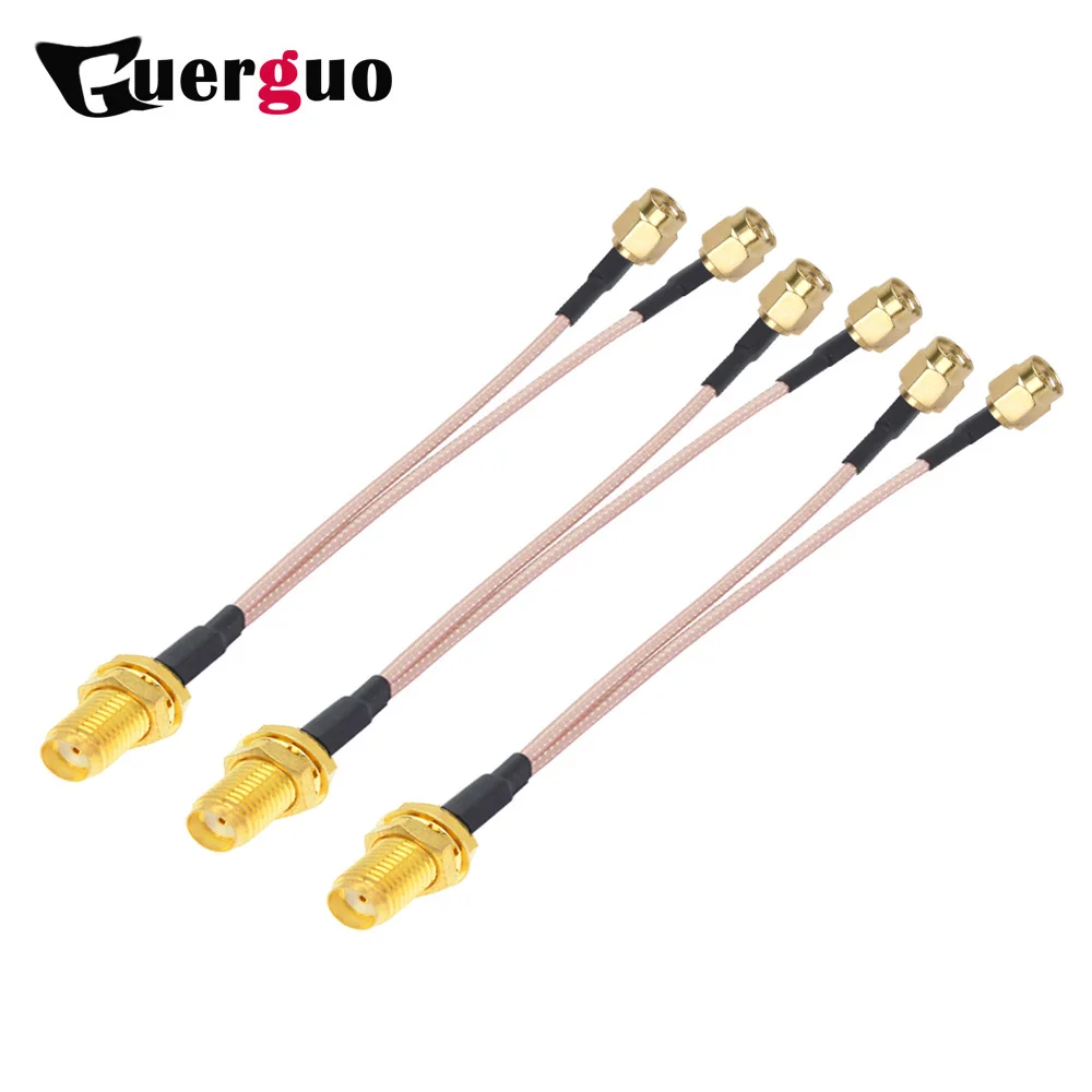 

RP SMA Female to 2xSMA Male Connector Antenna Extension Cable Splitter Y type RG316 Cable Pigtail for HUAWEI ZTE 3G 4G 5G Modem