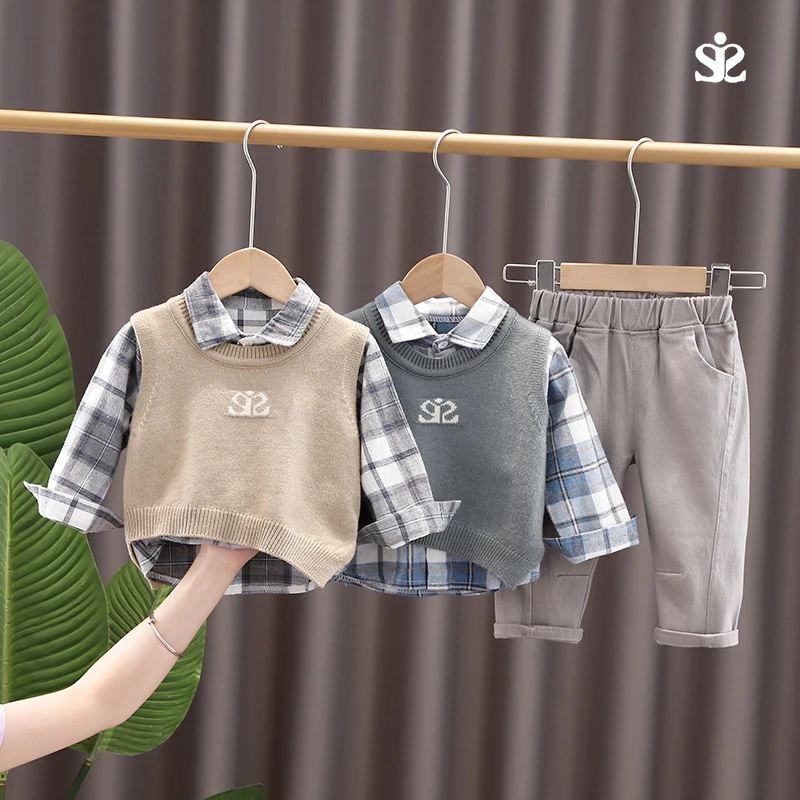 SJBB-Baby Clothes Toddler BOY Clothes- 0-5 Years Old Autumn long-Sleeved Longs Suit Baby Printed Shirt THREE-Piece Suit
SJBB-Baby Clothes Toddler BOY Clothes- 0-5 Years Old Autumn long-Sleeved Longs Suit Baby Printed Shirt THREE-Piece Suit