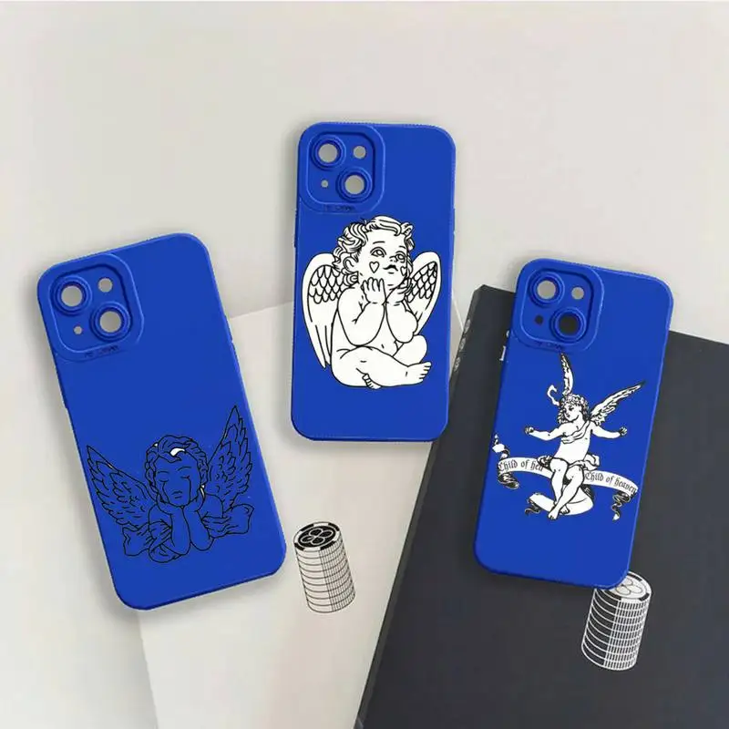 Cute Angel Cupid Simple lines Phone Case For iPhone 13 12 11 Pro MAX Mini X XS XR 7 8 Plus Liquid Silicone Klein Blue
Cute Angel Cupid Simple lines Phone Case For iPhone 13 12 11 Pro MAX Mini X XS XR 7 8 Plus Liquid Silicone Klein Blue