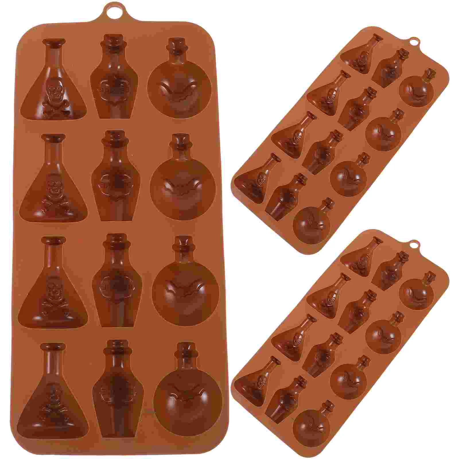 3 Pcs Silicone Molds Halloween Bottle Silica Gel Chocolate Making Tools Candy Baking
3 Pcs Silicone Molds Halloween Bottle Silica Gel Chocolate Making Tools Candy Baking