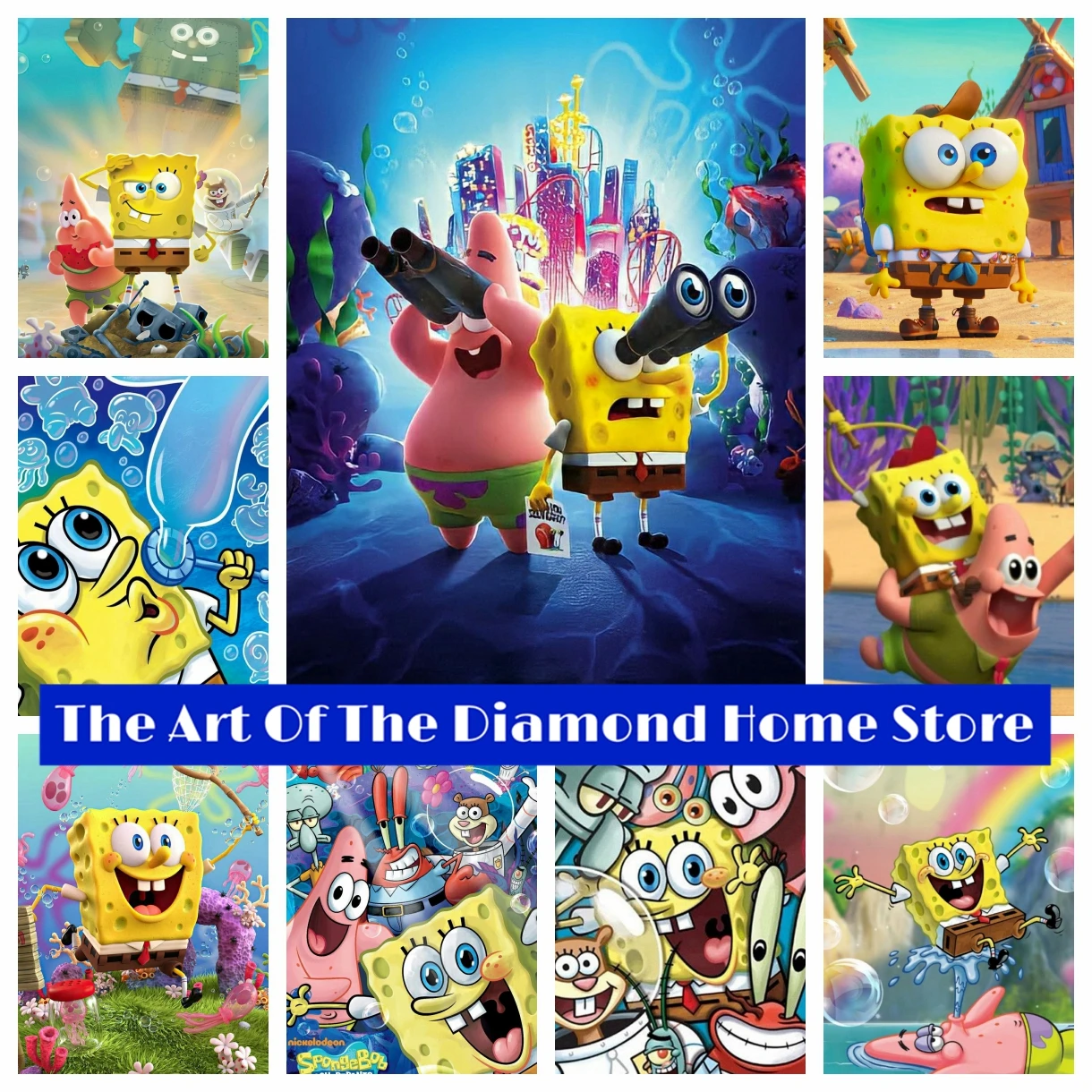 Cute Cartoon Sponge-and-Bobs AB Diamond Painting Cross Stitch Kit Mosaic Hobby Craft Embroidery Rhinestone Handmade Home Decor
Cute Cartoon Sponge-and-Bobs AB Diamond Painting Cross Stitch Kit Mosaic Hobby Craft Embroidery Rhinestone Handmade Home Decor