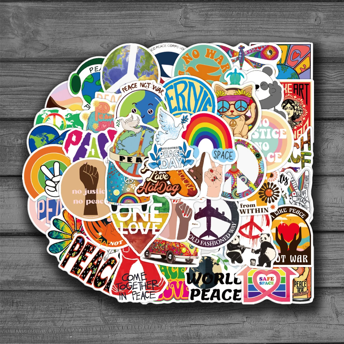 10/50Pcs Wish World Peace No War Stickers For Kids Laptop DIY Stationery Guitar Motorcycle Luggage Skateboard Cool Decal Phone
10/50Pcs Wish World Peace No War Stickers For Kids Laptop DIY Stationery Guitar Motorcycle Luggage Skateboard Cool Decal Phone