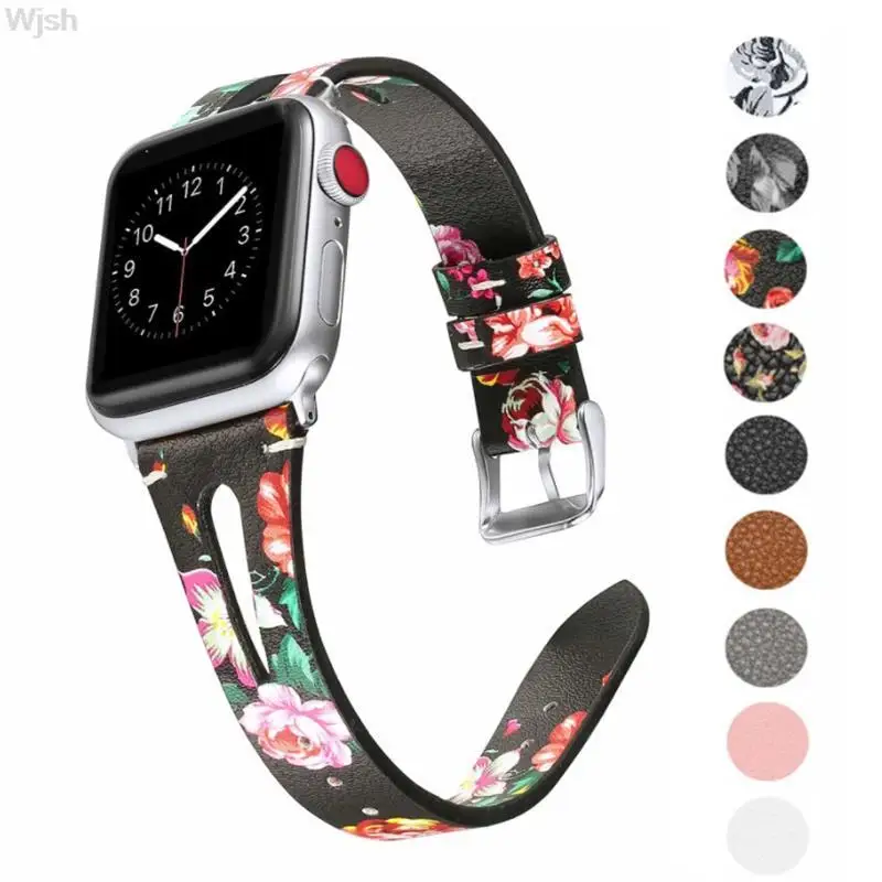 Flower Floral Printed Leather Band For Apple Watch Series 7 6 5 4 3 2 1 Bracelet Strap for iWatch 38mm 42mm 40mm 44mm Wrist Belt
Flower Floral Printed Leather Band For Apple Watch Series 7 6 5 4 3 2 1 Bracelet Strap for iWatch 38mm 42mm 40mm 44mm Wrist Belt