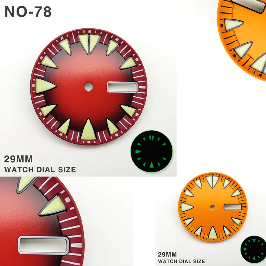 29MM Modification Parts NH36 Dial Red Orange Green Luminous Suitable for NH36/4R Movement Date-day
29MM Modification Parts NH36 Dial Red Orange Green Luminous Suitable for NH36/4R Movement Date-day
