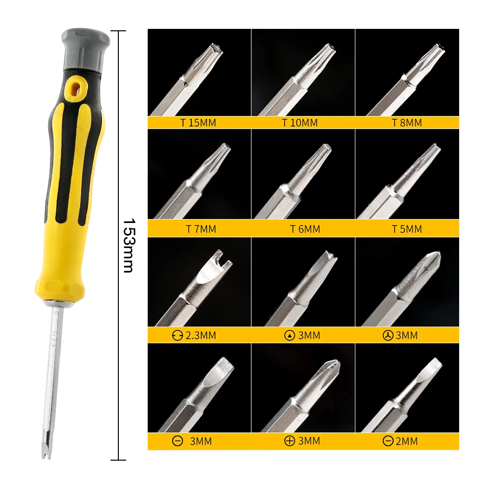 New 6 In 1 Tamper-Proof Magnetic Screwdriver Bit Hex Torx Screwdriver Head Flat Repair Precision Hand Tool Torx Screwdriver Set
New 6 In 1 Tamper-Proof Magnetic Screwdriver Bit Hex Torx Screwdriver Head Flat Repair Precision Hand Tool Torx Screwdriver Set