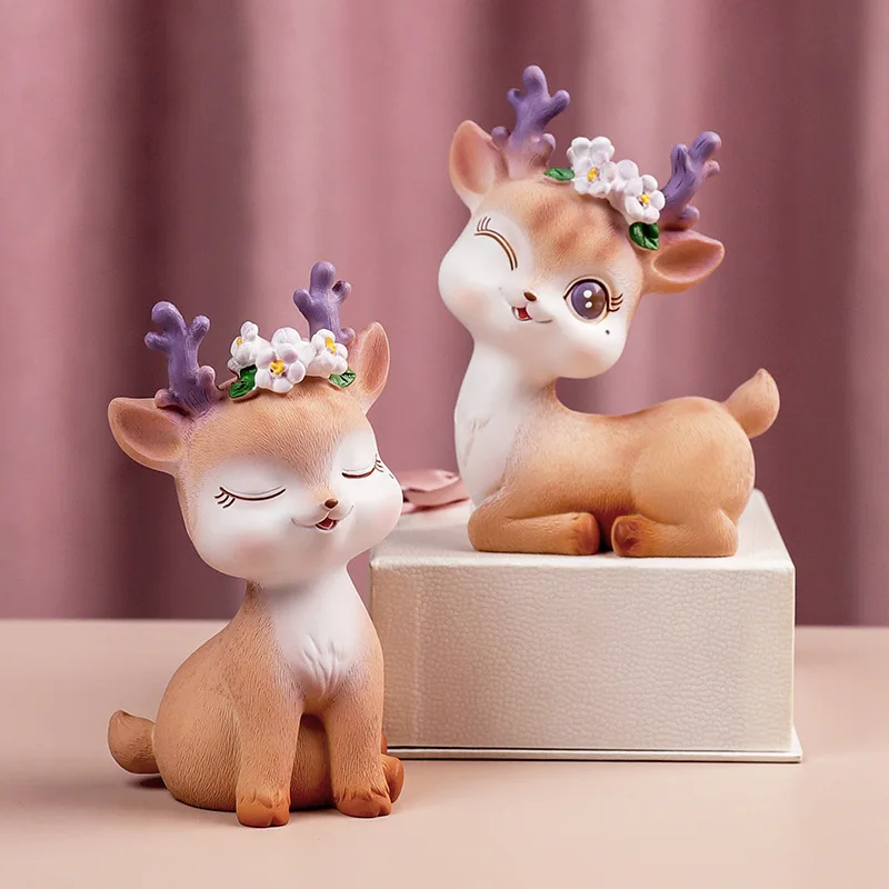 Figurines Cartoon Cute Sika Deer Resin Ornament Cake Baking Decoration Teen Room Girl Baby Room Decor Car Fairy Garden Craft
Figurines Cartoon Cute Sika Deer Resin Ornament Cake Baking Decoration Teen Room Girl Baby Room Decor Car Fairy Garden Craft